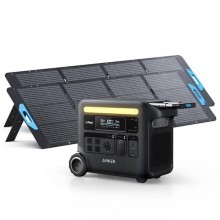 Anker SOLIX F2600 2560Wh Portable Power Station 2 400 Watt Solar Panel