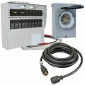 Reliance Controls 50-Amp (120/240V 10-Circuit) Power Transfer System w/ Interchangeable Breakers