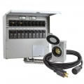 Reliance Controls Pro/Tran 2 - 30-Amp (120/240V 10-Circuit) Transfer Switch w/ Interchangeable Breakers & Inlet