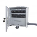 Reliance Controls R510A Pro/Tran2 - 50-Amp 120/240V 10-Circuit Outdoor Transfer Switch w/ Wattmeters & Inlet