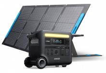 Anker SOLIX F2600 2560Wh Portable Power Station 200 Watt Solar Panel